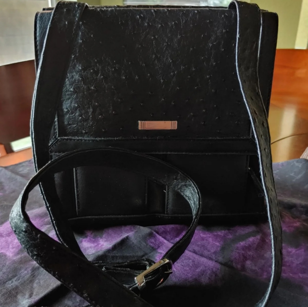 Black Double Sided CrossBody Bag